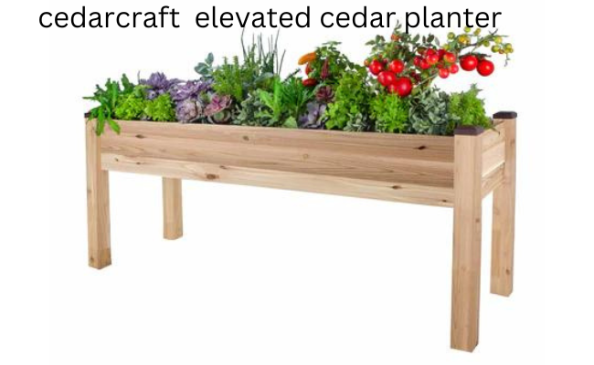 cedar craft elevated cedar planter